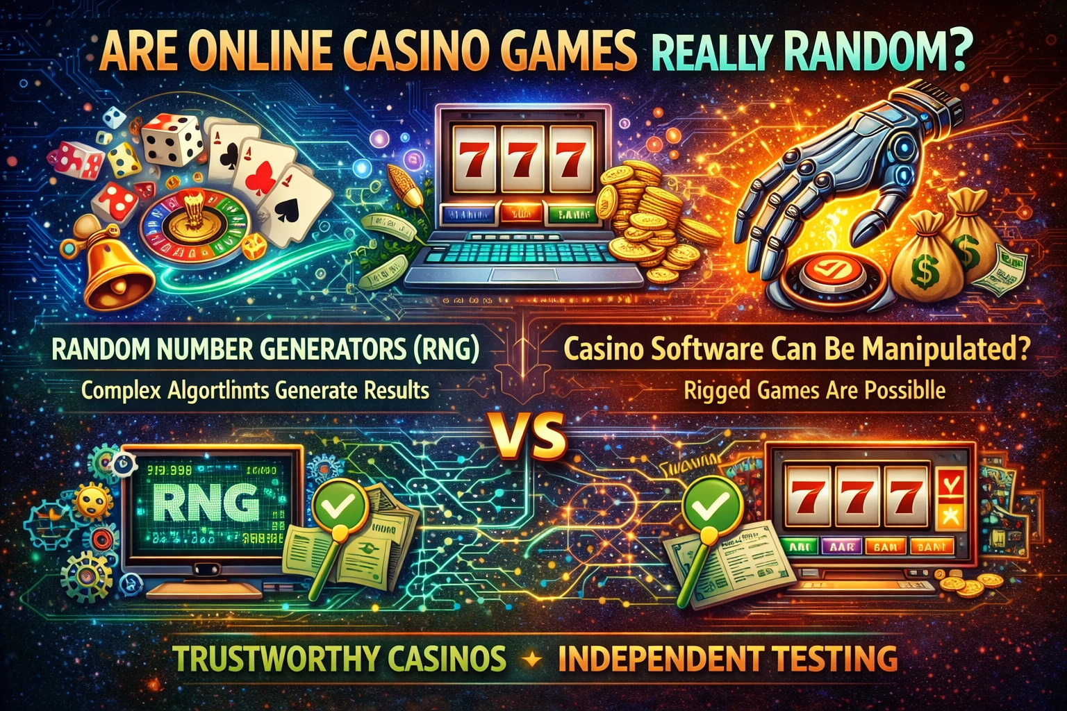 Are Online Casino Games Really Random?